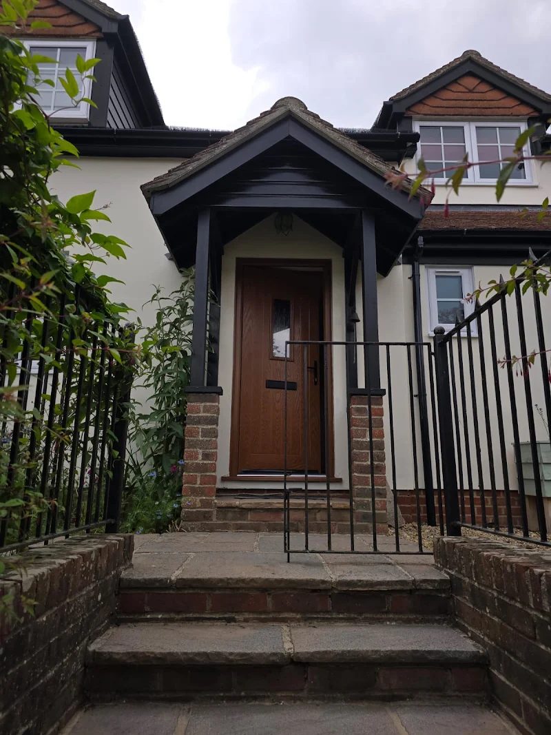 Porch and timber in satin black